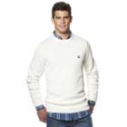 Men's Chaps Classic-fit Solid Crewneck Sweater, Size: Large, Natural