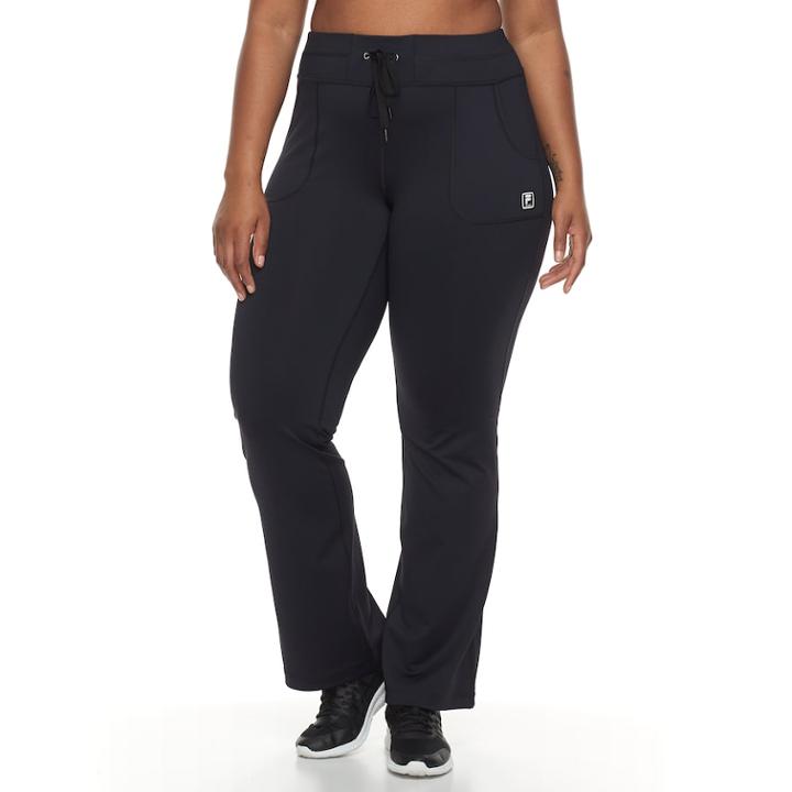 Plus Size Fila Sport&reg; Drawstring Movement Pant, Women's, Size: 3xl, Black