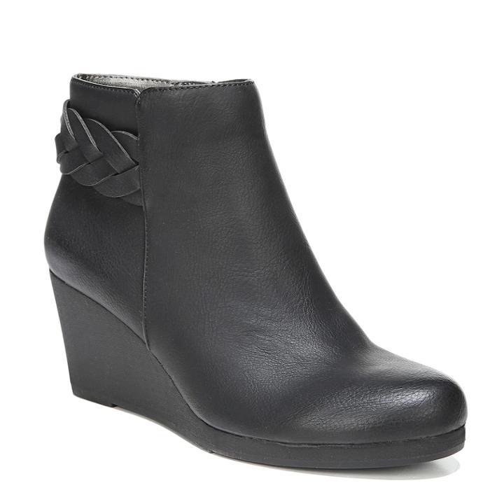 Lifestride Natalia Women's Wedge Ankle Boots, Size: Medium (10), Black