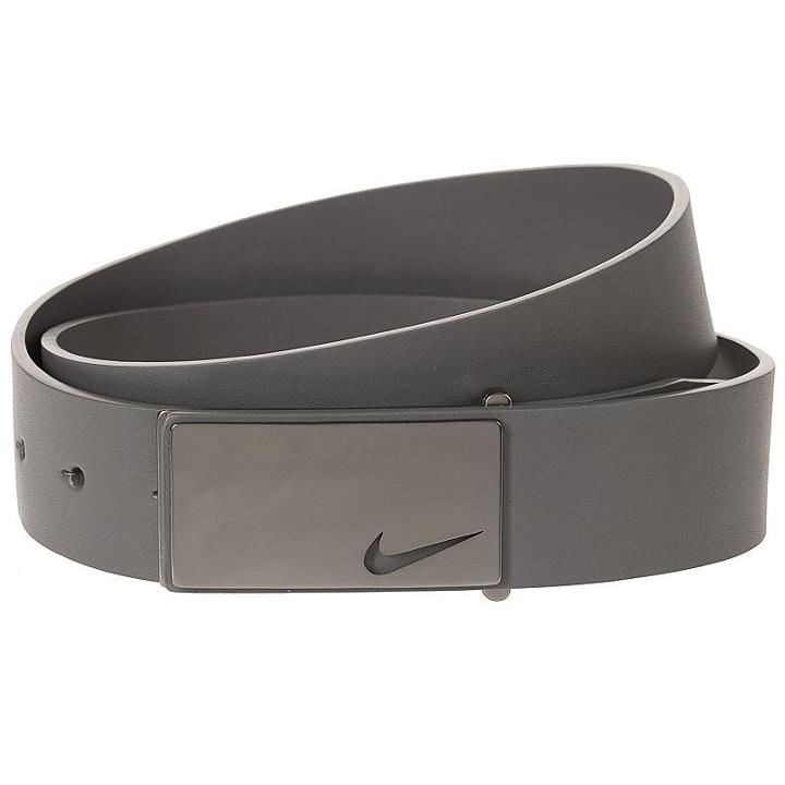 Men's Nike Plaque-buckle Belt, Size: 34, Dark Grey