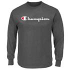 Big & Tall Champion Modern-fit Logo Sweatshirt, Men's, Size: Xl Tall, Grey (graphite)