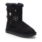 So&reg; Vivian Girls' Winter Boots, Size: 3, Black