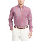 Big & Tall Chaps Regular-fit Plaid Stretch Poplin Button-down Shirt, Men's, Size: 3xb, Red