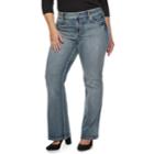 Plus Size Apt. 9&reg; Embellished Midrise Bootcut Jeans, Women's, Size: 20w Short, Med Blue