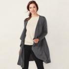 Women's Lc Lauren Conrad Flyaway Duster Cardigan, Size: Medium, Grey