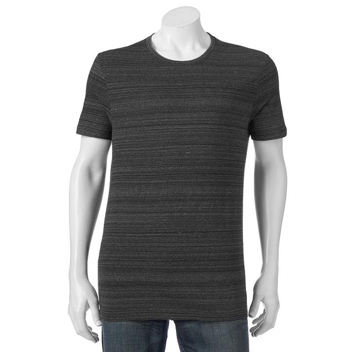 Men's Apt. 9&reg; Modern-fit Striped Tee, Size: Xxl, Black
