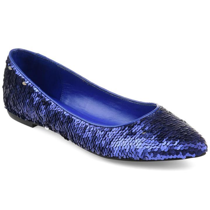 Journee Collection Cree Women's Flats, Size: Medium (7), Blue