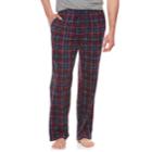 Big & Tall Croft & Barrow&reg; Patterned Microfleece Lounge Pants, Men's, Size: 4xb, Dark Red