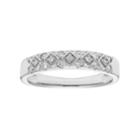 14k Gold 1/4 Carat T.w. Igl Certified Diamond Geometric Wedding Ring, Women's, Size: 5, White
