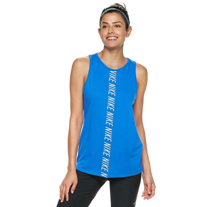 Women's Nike Dry Training Tank, Size: Small, Dark Blue
