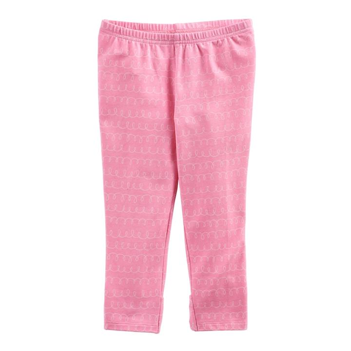 Girls 4-10 Jumping Beans&reg; Printed Capri Leggings, Size: 4, Brt Pink