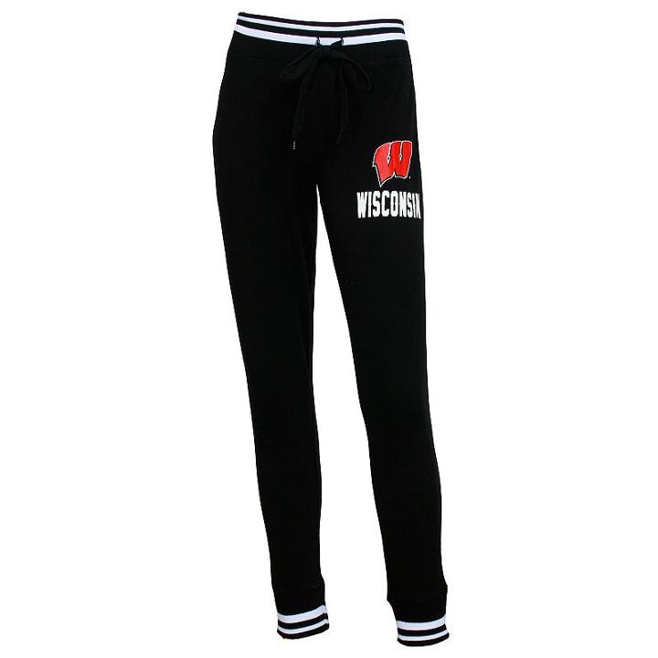 Women's College Concepts Wisconsin Badgers Grandview Leggings, Size: Small, Grey (charcoal)