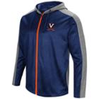 Men's Campus Heritage Virginia Cavaliers Sleet Full-zip Hoodie, Size: Medium, Blue (navy)
