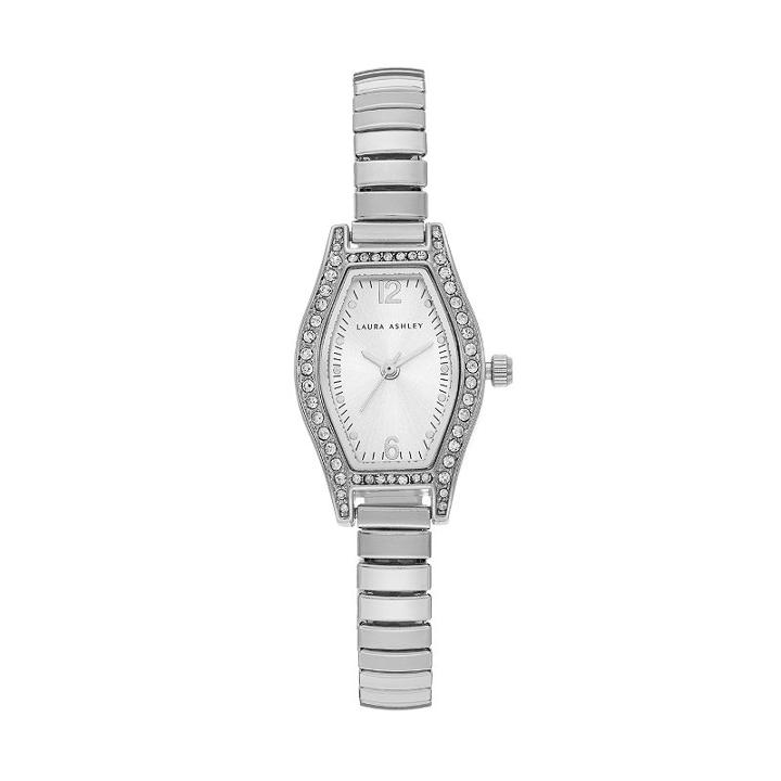Laura Ashley Women's Crystal Expansion Watch, Grey