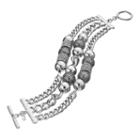 Simply Vera Vera Wang Mesh Beaded Multi Strand Toggle Bracelet, Women's, Multicolor