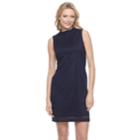Women's Sharagano Eyelet Sheath Dress, Size: 16, Blue