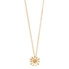 Lc Lauren Conrad Gold Tone Daisy Pendant Necklace, Women's