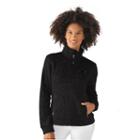 Women's Carolina Panthers Quarter-zip Fleece Jacket, Size: Large, Black
