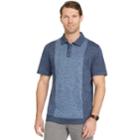 Men's Van Heusen Air Melange Classic-fit Polo, Size: Large, Blue