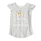 Girls 4-10 Jumping Beans&reg; Everyday Is An Adventure X-back Graphic Tee, Size: 5, Light Grey