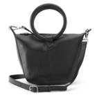 Ili Leather Double-ring Crossbody Bag, Women's, Black
