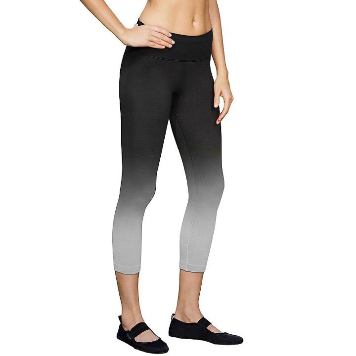 Women's Champion Seamless Dip Dye Capri Workout Tights, Size: Large, Oxford