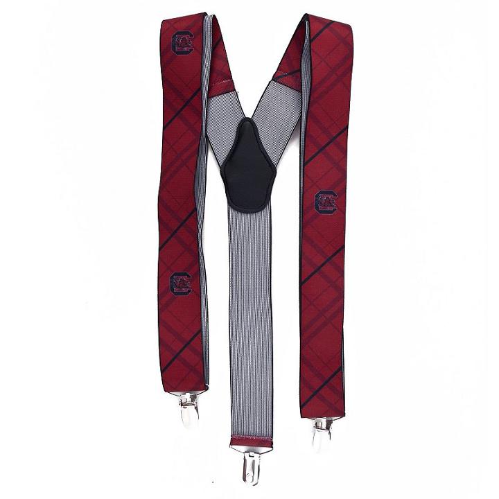 Men's South Carolina Gamecocks Oxford Suspenders, Red