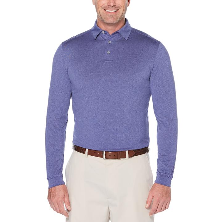 Men's Grand Slam Regular-fit Space-dyed Knit Golf Polo, Size: Xxl, Purple