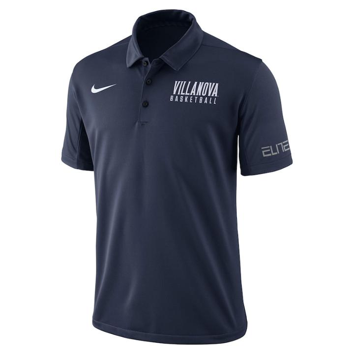 Men's Nike Villanova Wildcats Basketball Polo, Size: Xl, Drk Orange