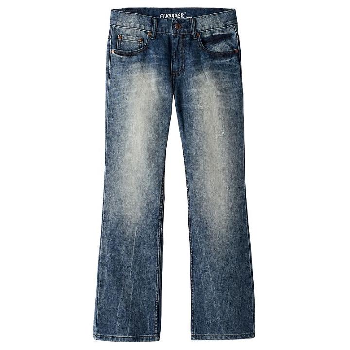 Boys 8-20 Flypaper Stitched Slim Boot Jeans, Boy's, Size: 12, Blue (navy)
