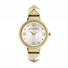 Journee Collection Women's Stainless Steel Stretch Watch, Yellow