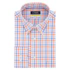 Men's Chaps Regular Fit Comfort Stretch Button-down Collar Dress Shirt, Size: 18-34/35, Orange