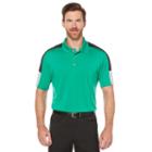 Men's Grand Slam Regular-fit Heathered Driflow Performance Golf Polo, Size: Xl, Green Oth
