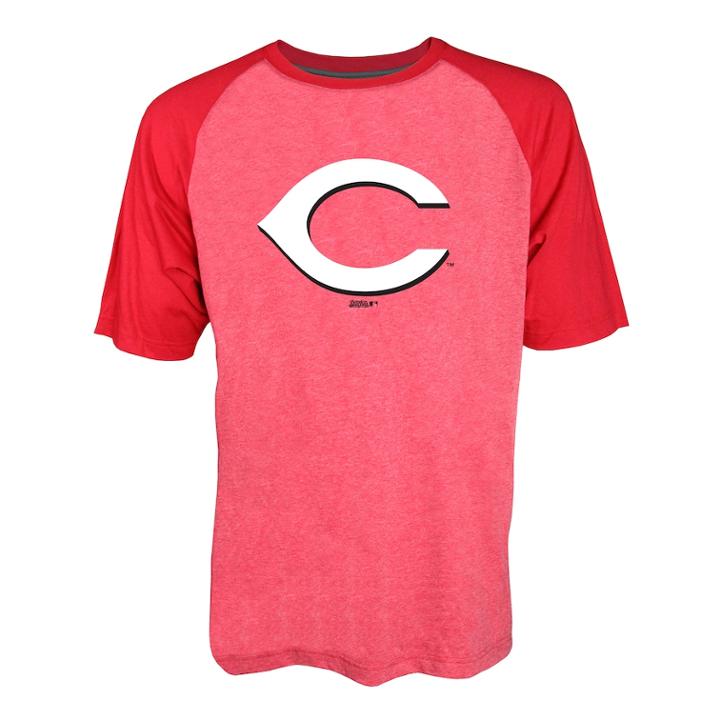 Men's Stitches Cincinnati Reds Raglan Tee, Size: Xl, Red Red