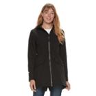 Women's Tek Gear Hooded Rain Jacket, Size: Large, Black
