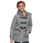 Juniors' Urban Republic Hooded Toggle Coat, Teens, Size: Xl, Dark Grey