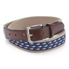 Men's Urban Pipeline&reg; Print Web Belt, Size: Small, Blue