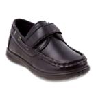 Josmo Toddler Boys' Hook & Loop Boat Shoes, Boy's, Size: 4, Black