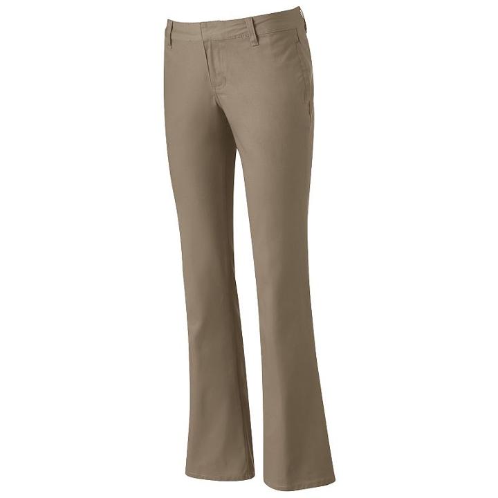 Juniors' Lee Uniforms Original Bootleg Pants, Kids Unisex, Size: 9, Brown