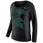 Women's Nike Michigan State Spartans Tailgate Long-sleeve Top, Size: Xl, Black