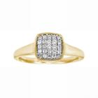 Love 360 10k Gold 1/4 Carat T.w. Diamond Wedding Ring, Adult Unisex, Size: 8, White