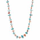 Composite Shell Beaded Long Cord Necklace, Women's, Multicolor