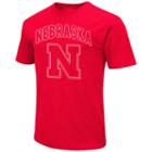 Men's Campus Heritage Nebraska Cornhuskers Logo Tee, Size: Small, Dark Red