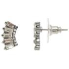 Simply Vera Vera Wang Simulated Crystal Button Stud Earrings, Women's, Black