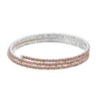 Simulated Crystal Coil Bracelet, Women's, Light Pink