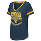 Women's Campus Heritage West Virginia Mountaineers Gunther Jersey Tee, Size: Medium, Dark Blue