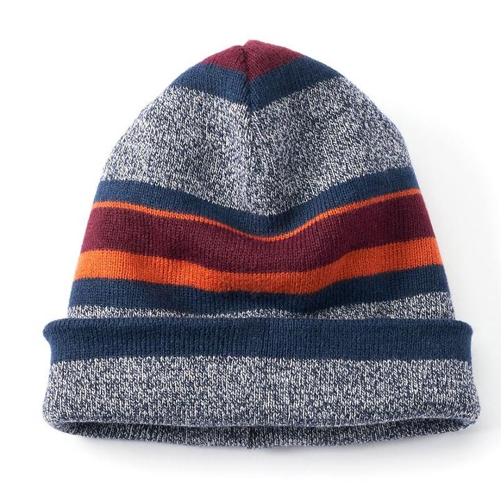 Men's Urban Pipeline&reg; Striped & Solid Reversible Beanie, Multicolor