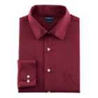 Big & Tall Croft & Barrow&reg; Fitted Stretch-collar Dress Shirt And Patterned Tie Boxed Set, Men's, Size: 20 34/5b, Dark Red