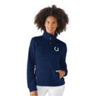 Women's Indianapolis Colts Quarter-zip Fleece Jacket, Size: Medium, Blue (navy)