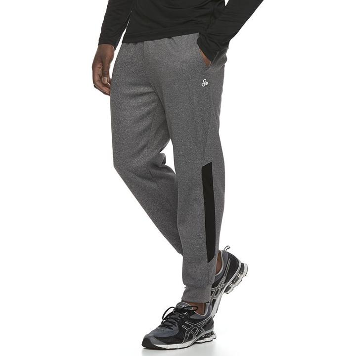 Men's Tek Gear&reg; Performance Fleece Jogger Pants, Size: Xl, Dark Grey